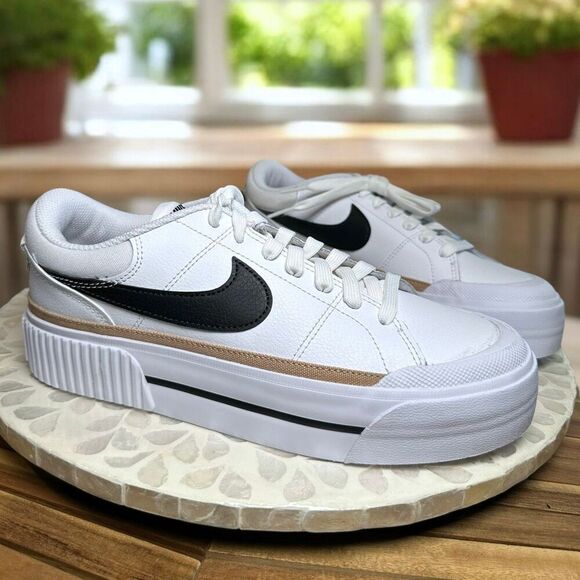 Nike Court Legacy Lift Shoes Platform Sneakers DM7590-100 Women’s Size 8.5 - Picture 4 of 14